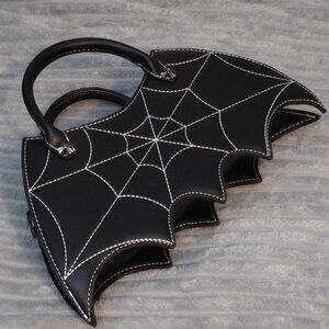 Brand New Black Spider Web / Bat Wing Bag